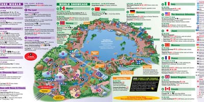 EPCOT ديزني خريطة العالم