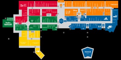 Premium outlets أورلاندو خريطة