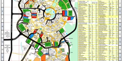 خريطة من جامعة سنترال فلوريدا